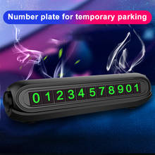 Temporary  Luminous Car Parking Card with Aromatherapy Telephone Number Card Fragrance Tank Auto Accessories Hidden Number Plate 2024 - buy cheap