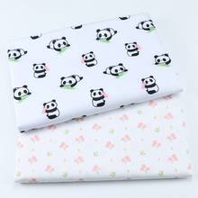 50x40cm Soft Skin-Friendly Pure Cotton Twill Fabric Cartoon Panda Printed Cotton Fabric By Meters for DIY Sewing Patchwork Cloth 2024 - buy cheap