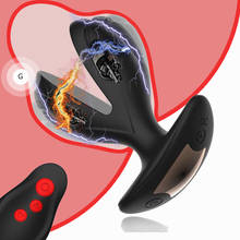 Electric Shock Male Prostate Massager Wearable Anal Plug Vibrator Wireless Remote Dildo Vibrator Opening Butt Plug Anal Dilator 2024 - buy cheap