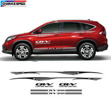 Car Sticker Both Side Waist Lines Sticker Auto Door Side Skirt Vinyl Decals For Honda-CR-V SUV Sport Stripes Limited Edition 2024 - buy cheap