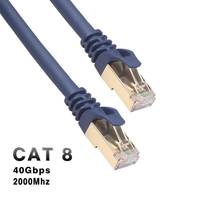 Cat8 Ethernet Cable SFTP 40Gbps Super Speed RJ45 Network Lan Patch Cable Ethernet Cable for computer, notebook, shower, TV  New 2024 - buy cheap
