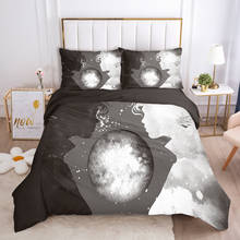 3D HD Luxury Bedding Set Comforter Duvet Cover Pillowcases Bed Set Single/Double/Queen/King Size Black And White 2024 - buy cheap
