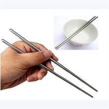 1 Pair Stainless Steel Chopsticks Laser Engraving Patterns Food Sticks Portable Reusable Chopstick Sushi Hashi 2024 - buy cheap