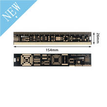 Линейка PCB для электронных инженеров, для поклонников Arduino, измерительная линейка PCB, упаковочные блоки PCB, 15 см, 150 мм, 6 дюймов, 6 дюймов 2024 - купить недорого