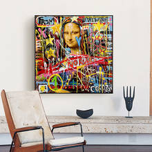 Abstract Graffiti Mona Lisa Posters and Prints Canvas Paintings Wall Art Pictures for Living Room Decor No FRAME 2024 - buy cheap