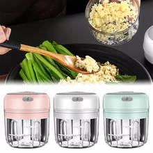 100/250mL Mini Electric Garlic Chopper Kitchen Tool USB Charging Ginger Masher Machine Sturdy Durable Chili Vegetable Crusher 2024 - buy cheap