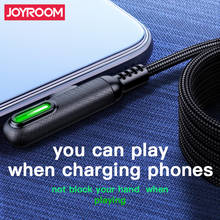 Joyroom Кабель с разъемом Micro Usb Type-C USB 90 Dergee Type C кабель светодиодный шнур для быстрой зарядки для Samsung Galaxy Huawei Xiaomi для зарядки и переноса данный Кабо 2024 - купить недорого