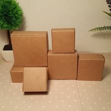 Caja de cartón de embalaje de papel kraft, caja de embalaje de 50 piezas de regalo, 19 tamaños, color negro 2024 - compra barato