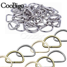 20 Pcs Metal D Rings Semicircle Buckle for Webbing Bag Belt Handbag Purse Strap Dog Collar DIY Leather Craft Accessories 25mm 2024 - buy cheap