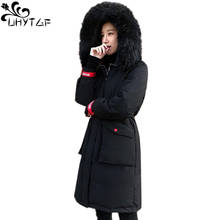 Uhytgf jaqueta de inverno feminina, casaco engrossado feminino quente para baixo 6xl plus size casaco de algodão parka x589 2024 - compre barato