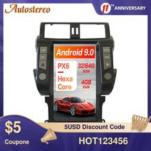 For TOYOTA Land Cruiser Prado 150 2010-2013 Tesla Style Android 9.0 Car Multimedia Player GPS Radio Stereo Big Screen Head Unit 2024 - buy cheap
