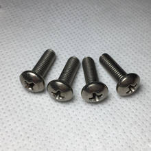 5pcs 10-32 titanium phillips round head bolts cross pan circle screws TA2 pure Ti machine screw fastener UNC 2024 - buy cheap