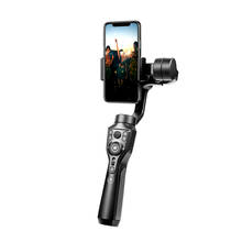 AoChuan Смарт S1 3-осевой переносной смартфон карданный стабилизатор видео на YouTube Vlog штатив монопод для IPhone, Android, Samsung, Xiaomi 2024 - купить недорого