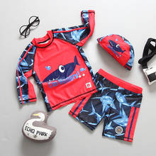 UPF50+ Boys Surfing suit Swimming suit for Kid Boys 1~10Y Baby Toddler Swimwear Shark print Children Beachwear-SW381 2024 - buy cheap