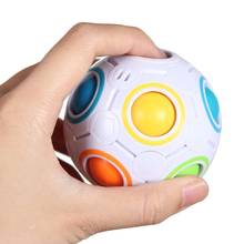 Antistress Cube Rainbow Ball Puzzles Magic Football Cube Educational Learning Toys for Children Adults Kids Stress Reliever Toys 2024 - buy cheap