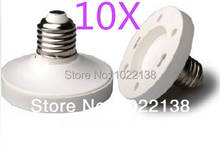 10pcs E27 to GX53 LED socket adapter Light base Lamp holder Bulb Adapter Converter Free Shipping With Tracking No. 2024 - buy cheap