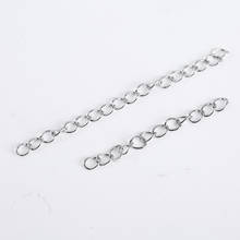 50Pcs 5 7cm Stainless Steel Extender Chains Bracelet Necklace Diy Accessories Extension Tail Chains For Jewelry Making Supplies 2024 - buy cheap