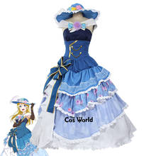 Танцевальные вечерние бальные платья Love Live Ayase Eli, наряд, аниме костюмы для косплея на заказ 2024 - купить недорого