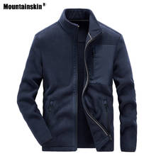 Mountainskin Men's Hiking Fleece Jackets Outdoor Sports Thermal Climbing Camping Trekking Windproof Stand Up Collar Coats VA842 2024 - buy cheap