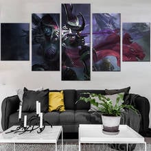 Sylvanworld of warcraft, 5 peças, batalha para azeroth, íman undead, fantasia, menina, pôster, arte, decoração de parede, pinturas 2024 - compre barato