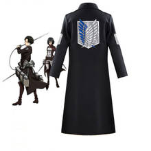 Hot Anime Attack on Titan Trench Shingeki No Kyojin Scout Regiment Cosplay Coat Halloween SNK Costume for Adult 2024 - buy cheap