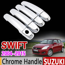 for Suzuki Swift 2004 - 2015 Chrome Handle Cover Trim Set Maruti DZire 2005 2007 2009 2011 2013 Accessories Stickers Car Styling 2024 - buy cheap