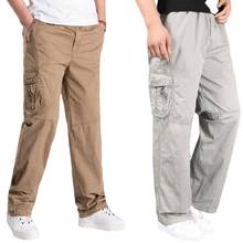 Outono grosso casual calças masculinas calças compridas masculino ao ar livre multi-bolso calças calças masculinas calças soltas calça corredores casuais 2024 - compre barato