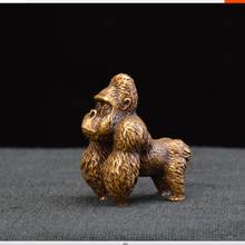Chinese classical brass ornaments gorillas play pieces study paperweight solid copper 2024 - buy cheap