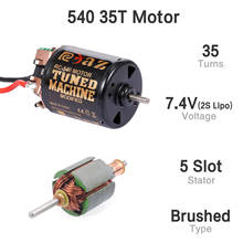 5-Slot 540 35T Brushed Motor w/ 60A ESC for 1/10 Traxxas Hsp Redcat Rc4wd D90 Tamiya Axial SCX10 Hpi RC Car RC Parts 2024 - buy cheap
