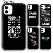 Krajews THERE IS ONLY One Tree Hill quotes Phone Case For iPhone 5s SE 6s 7 8 plus X XS XR 11 12 13 pro max Samsung S8 S9 S10 2024 - buy cheap