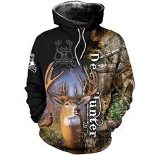 Animal Deer Hunter Black New 3D Printed Mens Hoodie Harajuku Sweatshirt Unisex Casual Jacket Pullover sudadera hombre KJ064 2024 - buy cheap