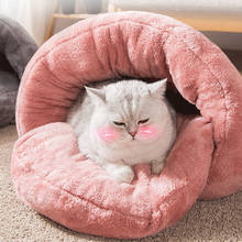 1pcs Puppy Pet Cat Dog Soft Warm Nest Kennel Bed Cave House Sleeping Bag Mat Pad Tent  Colorful Pets Winter Warm Cozy Beds 2024 - buy cheap