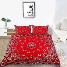 Thumbedding Flower Bedding Set Ethnic Beautiful Red King Size Duvet Cover Queen Double Full Twin Single Unique Design Bed Set 2024 - buy cheap