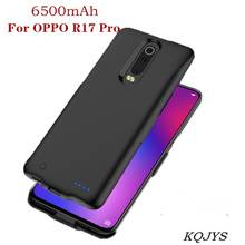 Kqjys 6500mah externo power bank carregador de bateria casos para oppo r17 pro caso da bateria portátil inteligente de carregamento capa 2024 - compre barato