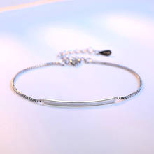 ModaOne Simple Fashion Silver Color Copper Bracelets Tube Box Chain Bracelets & Bangles For Women pulseira 2024 - buy cheap