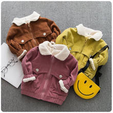 Niños ropa de invierno ropa de bebé de terciopelo grueso abrigo 2019 nuevos niños de invierno Bebé niños y niñas pana de abrigo chaqueta abrigos 2-7Y 2024 - compra barato