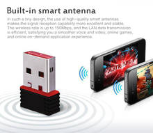 Mini adaptador usb3.0, adaptador de wifi, placa de rede 150mbps usb 2.0, wifi 802.11n 150m receptor sem fio 2024 - compre barato
