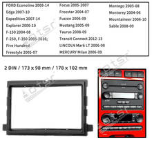 11-363 Car Radio Fascia for Ford Fusion 2006 Double DIN Dash Mount Trim Facia Panel Frame Dashboard DVD Player Car Stereo Radio 2024 - buy cheap
