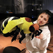 Kawaii Fluffy Insect Dolls Bumblebee Anime Toy Soft Stuffed Bee Plush Toys Plushie Kids Doll Photo Props Children Birthday Gift 2024 - buy cheap