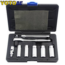 8 Uds 3/8 "Torque carraca limitada y Kit de enchufe de bujía 2024 - compra barato