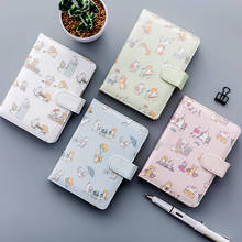 125 Sheets Kawaii Cat & Dog PU Cover Notebook Writing Diary Book Student Stationery School Office Supply 2024 - buy cheap