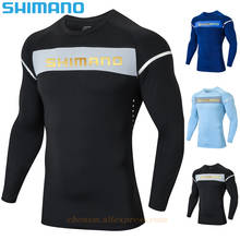 Shimano Fishing Long Sleeve T-shirt Men's Outdoor Quick-drying Clothes Loose Sweat-absorbent Breathable Sports Running T-shirt 2024 - buy cheap