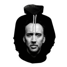 Actor Nicolas Cage 3D Printed Hoodies Men Women Fashion Sweatshirt Oversized Hoodie Funny Printing Hip Hop Pullover Unisex Coats 2024 - buy cheap