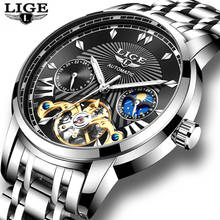 mens watches top brand luxury fashion casual watch men moon phase automatic watch waterproof mechanical watch Relogio Masculino 2024 - buy cheap