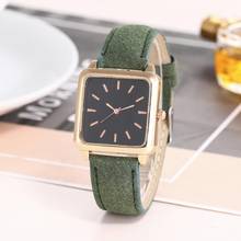 Fashion Watches Luxury Quartz Wrist Watch Square Dial Analog Faux Leather Band Women No Number Clock relojes mujer reloj mujer 2024 - buy cheap