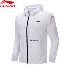 Li-Ning Men Running Series Windbreaker 100% Nylon Anti UV Regular Fit Tops Comfort LiNing Hooded Sports Coats AFDP219 CJAS19 2024 - buy cheap