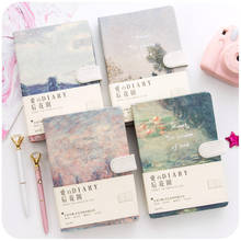 2020 Korean Kawaii Vintage Flower Notebook Journal Diary Weekly Planner Organizer Paper Notepad A5 Agendas Four inner pages 2024 - buy cheap