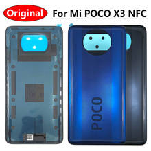 Original Battery Back Cover Door Housing Camera Lens With Frame For Xiaomi POCO X3 NFC Global Version  Rear Back Cover 2024 - buy cheap