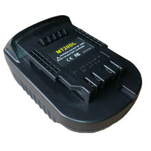 Adaptador de bateria mt20dl para makita 18v bl1830 bl1860 bl1815, bateria de íon-lítio para dewalt 18v 20v dcb200, bateria de íon-lítio 2024 - compre barato