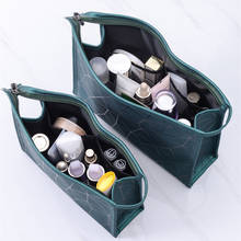 Waterproof PU leather Cosmetic Bag Women Toiletry Make up Organizer 2020 New Travel Wash Bags Shower Makeup Case Storage Pouch 2024 - купить недорого